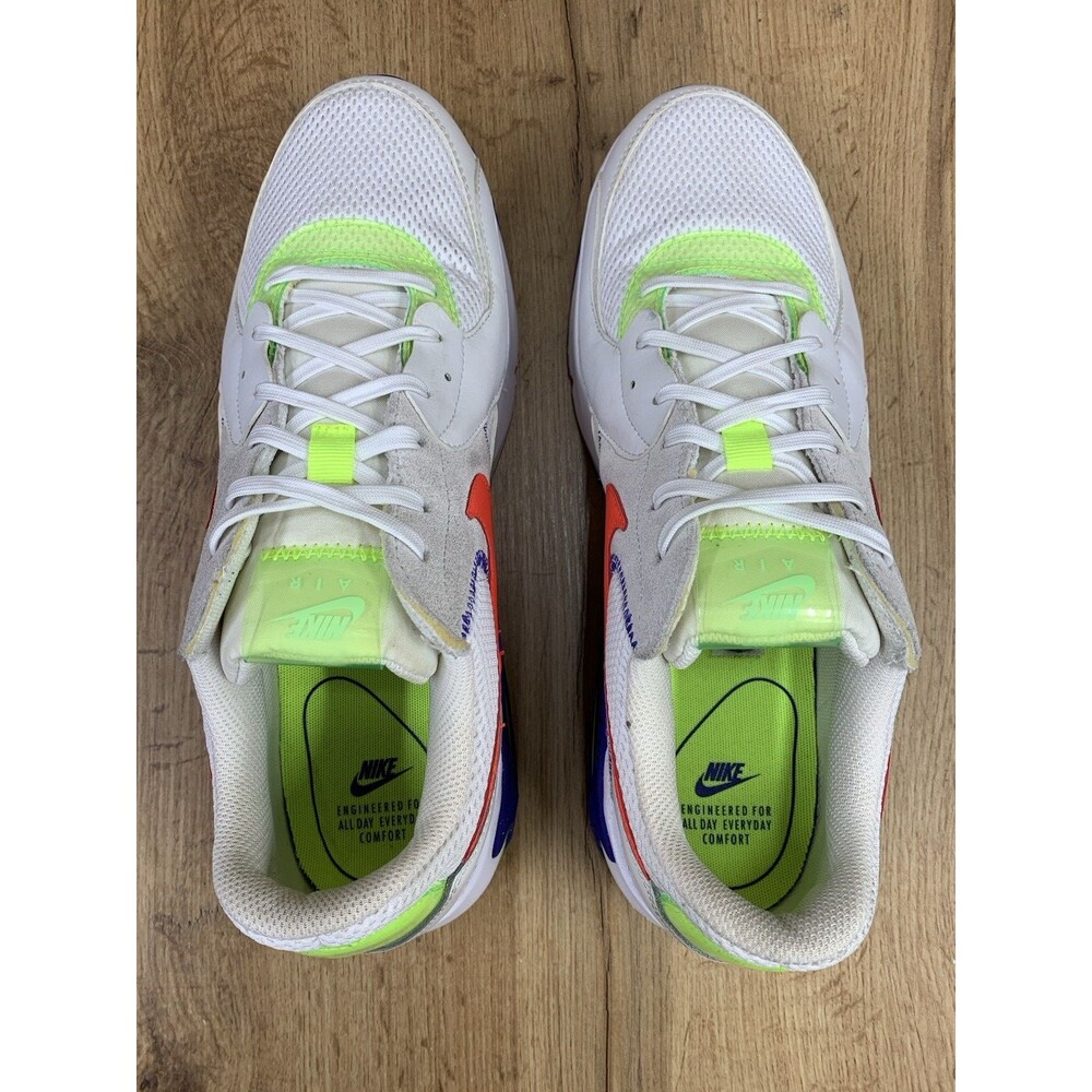Nike Air Max Excee White Indigo Burst Volt Bright Crimson Men's Size 10 DD2985-1 - Picture 10 of 12